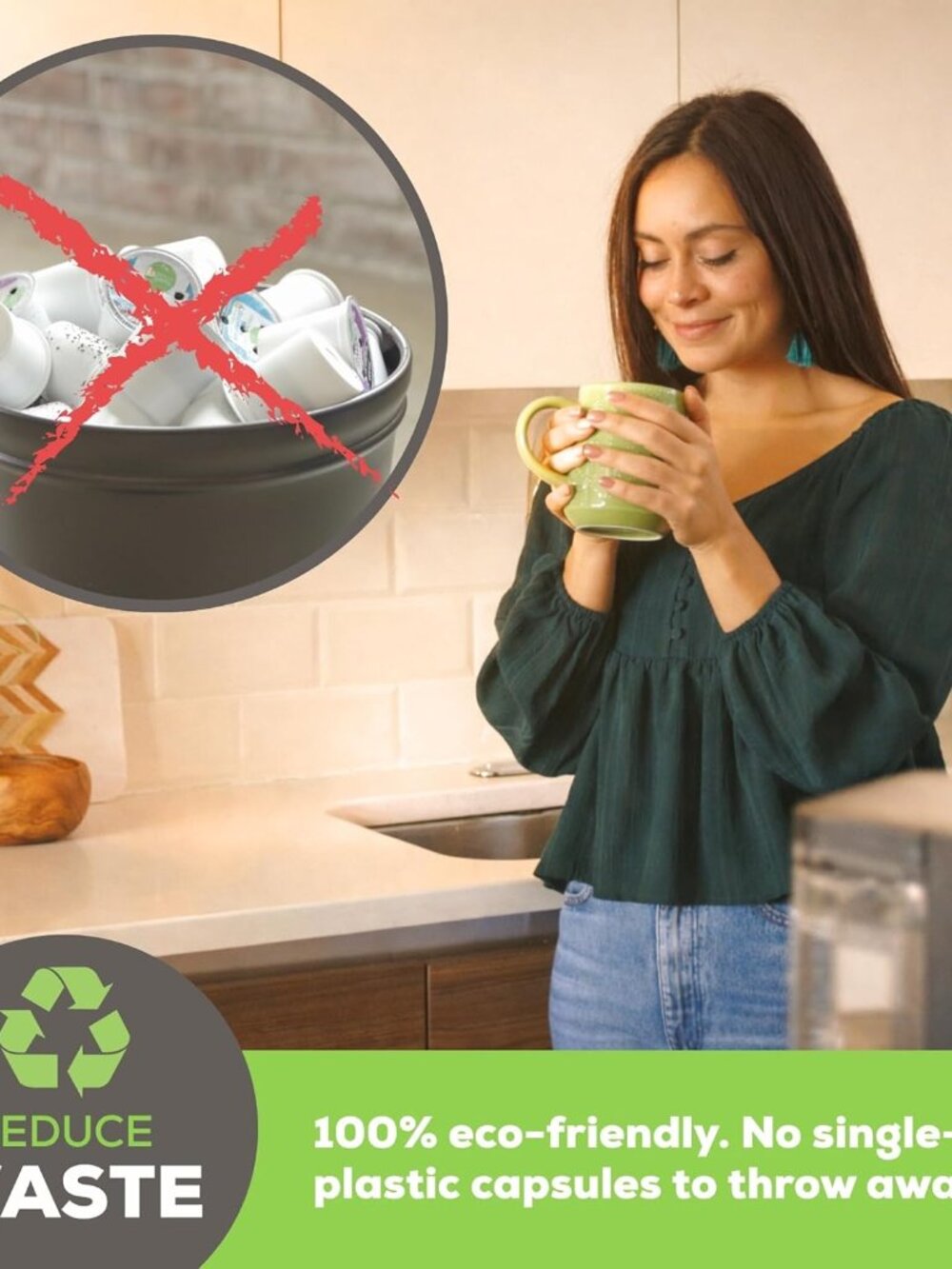 1-Stream Cafe Save Reusable K Cup Pod Coffee Filters - Refillable Coffee Pod Cap - Picture 5 of 9